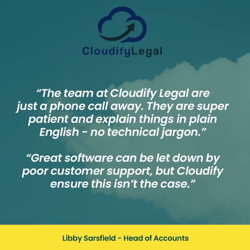 Cloudify Legal - Testimonial